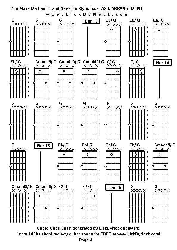 Chord Grids Chart of chord melody fingerstyle guitar song-You Make Me Feel Brand New-The Stylistics -BASIC ARRANGEMENT,generated by LickByNeck software.